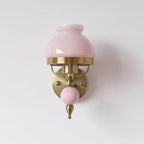 Tessan Applique murale en verre et lumière pour chambre à coucher ou couloir rétro - Neutralighting