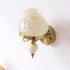 Tessan Applique murale en verre et lumière pour chambre à coucher ou couloir rétro - Neutralighting