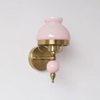Tessan Applique murale en verre et lumière pour chambre à coucher ou couloir rétro - Neutralighting