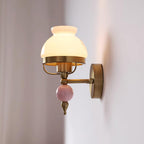 Tessan Applique murale en verre et lumière pour chambre à coucher ou couloir rétro - Neutralighting