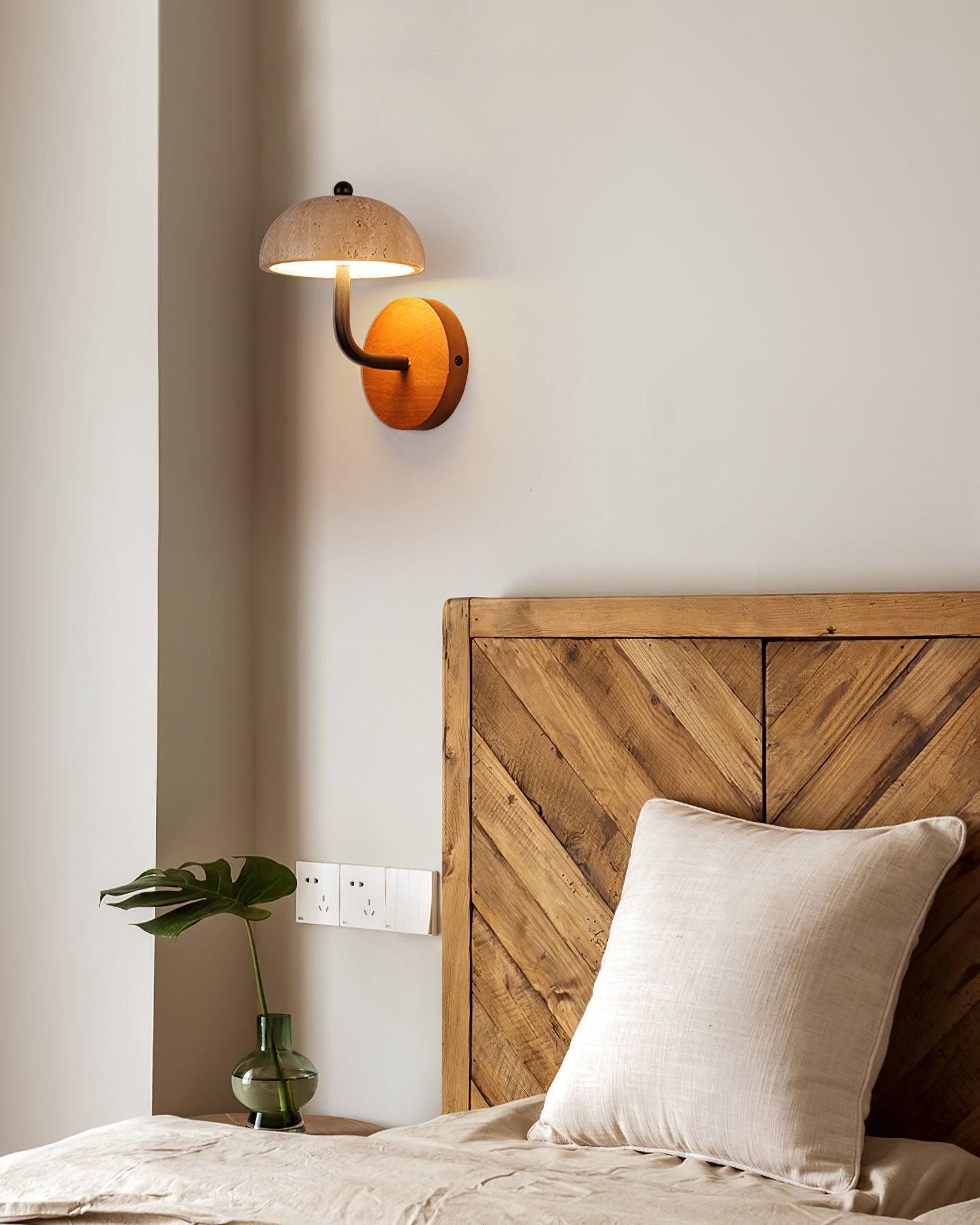 Solaro Applique Murale Travertin Abat-jour Demi-Dôme - Neutralighting