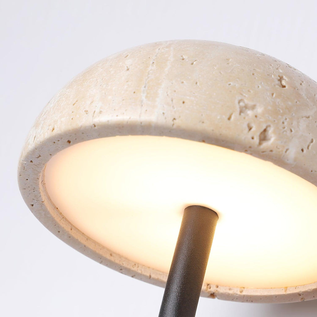 Solaro Applique Murale Travertin Abat-jour Demi-Dôme - Neutralighting