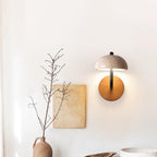 Solaro Applique Murale Travertin Abat-jour Demi-Dôme - Neutralighting