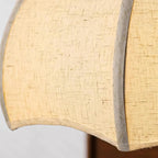 Revi Suspension Lampe Bois Tissu Festonné Réglable - Neutralighting