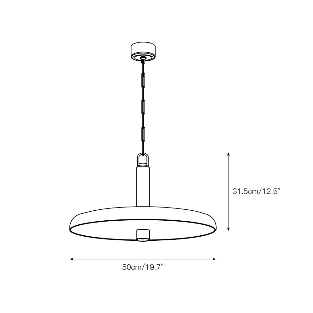 Ivmarel Suspension Moderne Minimaliste Alabastre - Neutralighting