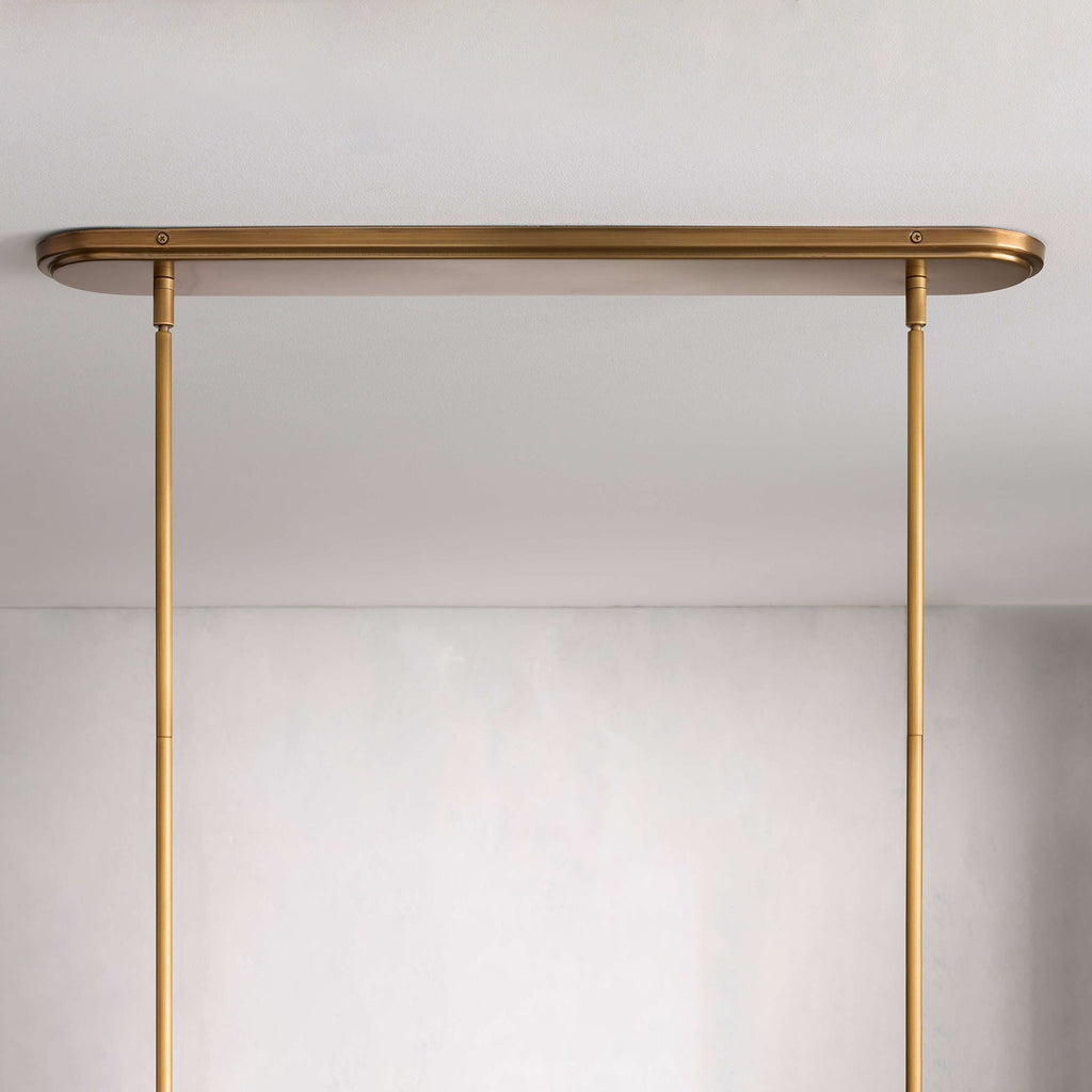 Eurvinen Lustre Industriel Vintage Linéaire Métal Tissu - Neutralighting