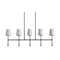 Eurvinen Lustre Industriel Vintage Linéaire Métal Tissu - Neutralighting