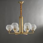 Vera Lustre en Laiton Avec Verre Cannelé - Neutralighting