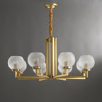 Vera Lustre en Laiton Avec Verre Cannelé - Neutralighting