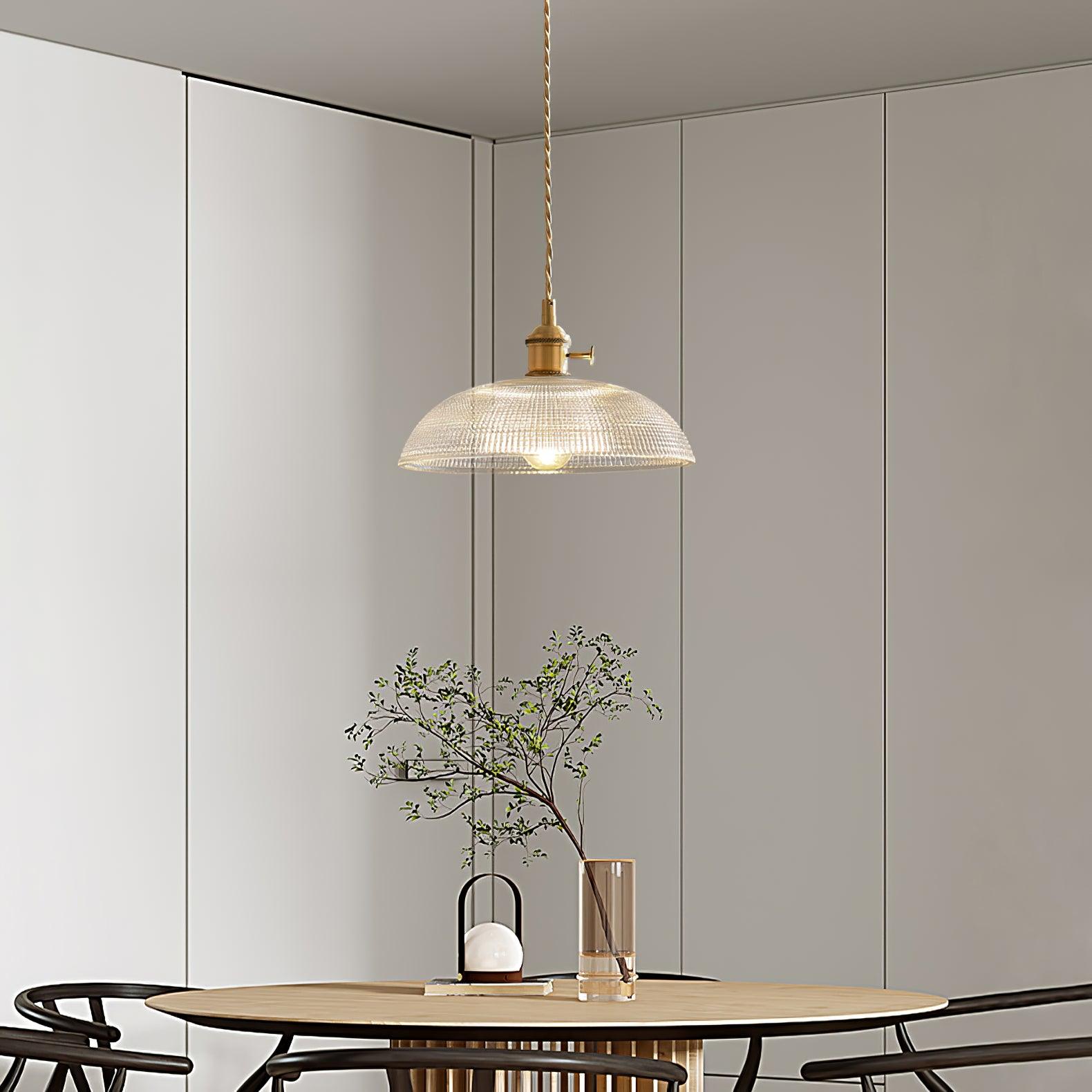 Calyra Lampe Pendante en Laiton et Verre - Neutralighting