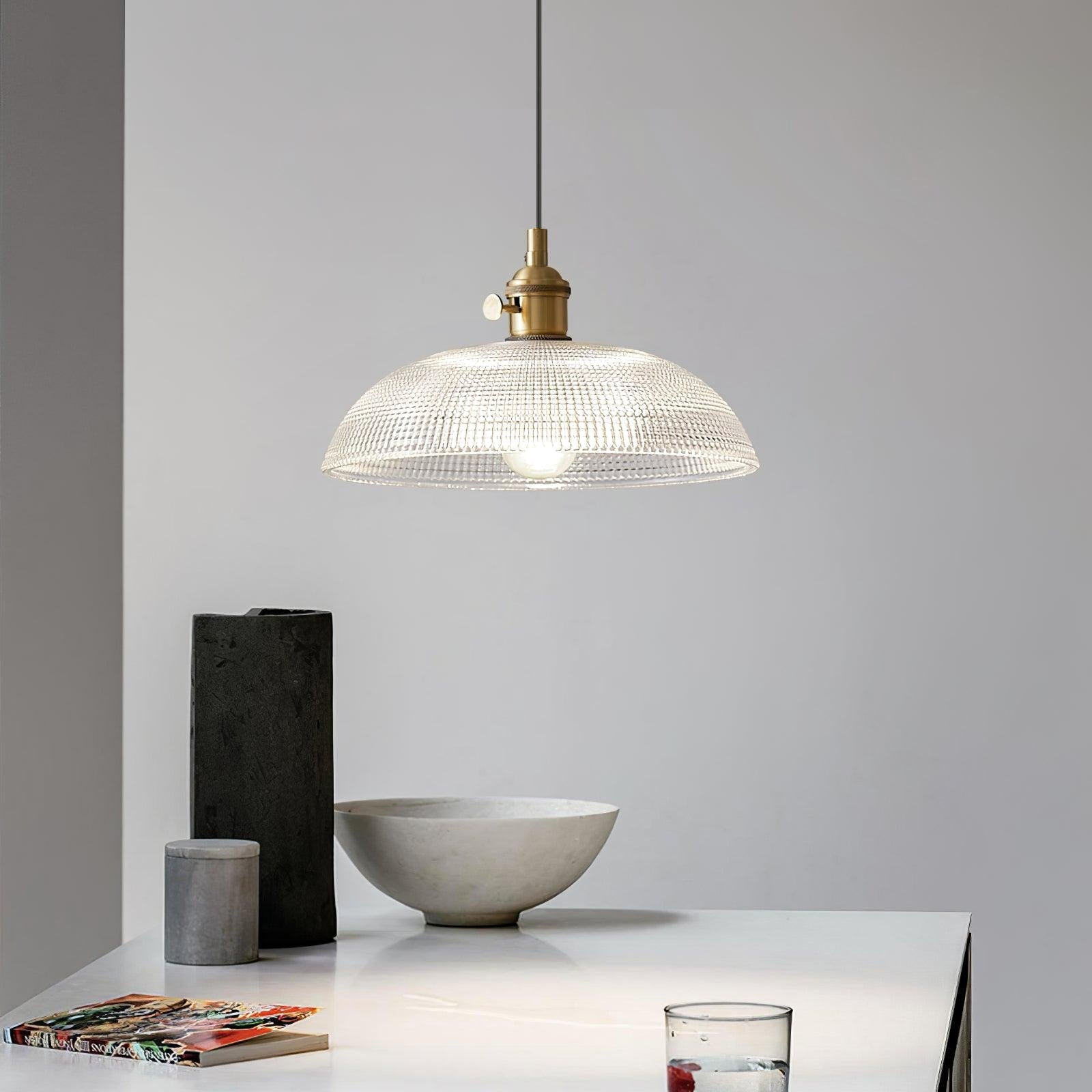 Calyra Lampe Pendante en Laiton et Verre - Neutralighting