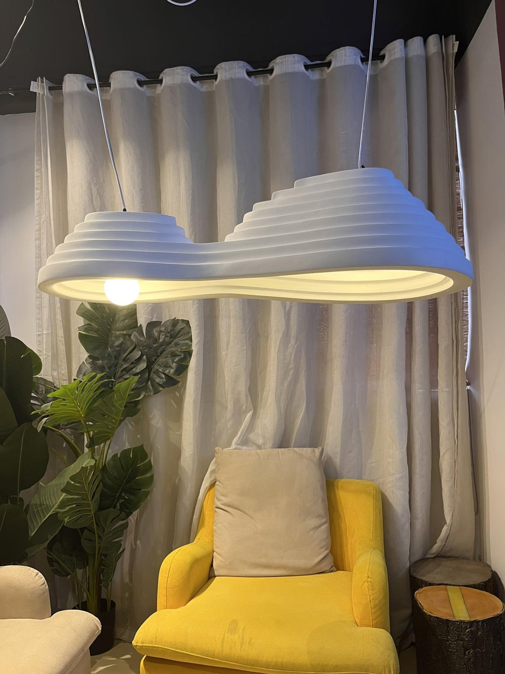 Ripple Lustre Suspendu Minimaliste En Résine - Neutralighting