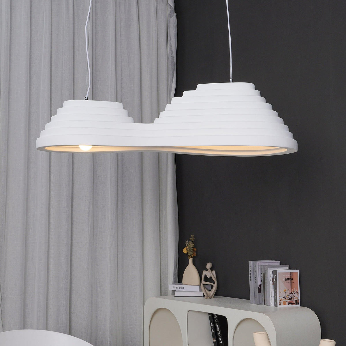Ripple Lustre Suspendu Minimaliste En Résine - Neutralighting