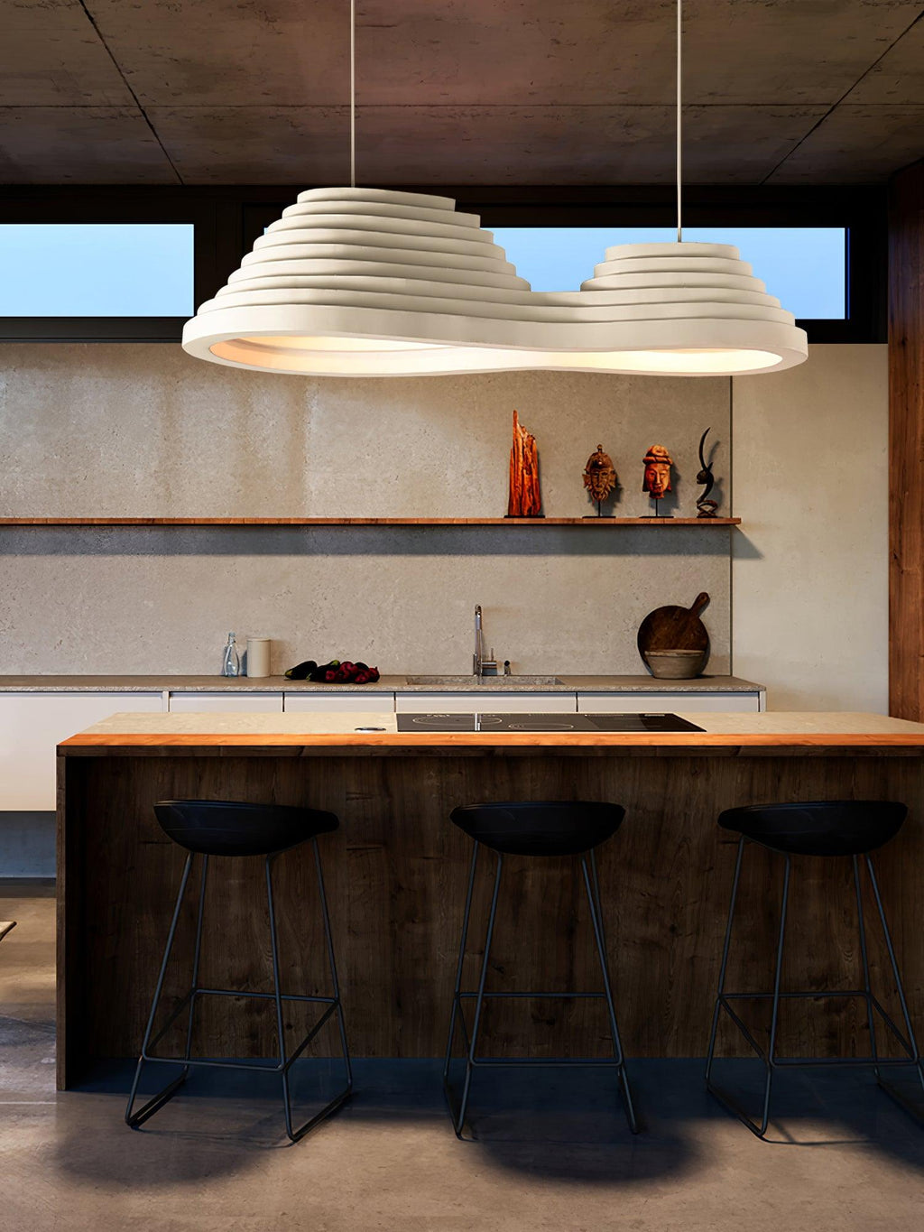 Ripple Lustre Suspendu Minimaliste En Résine - Neutralighting
