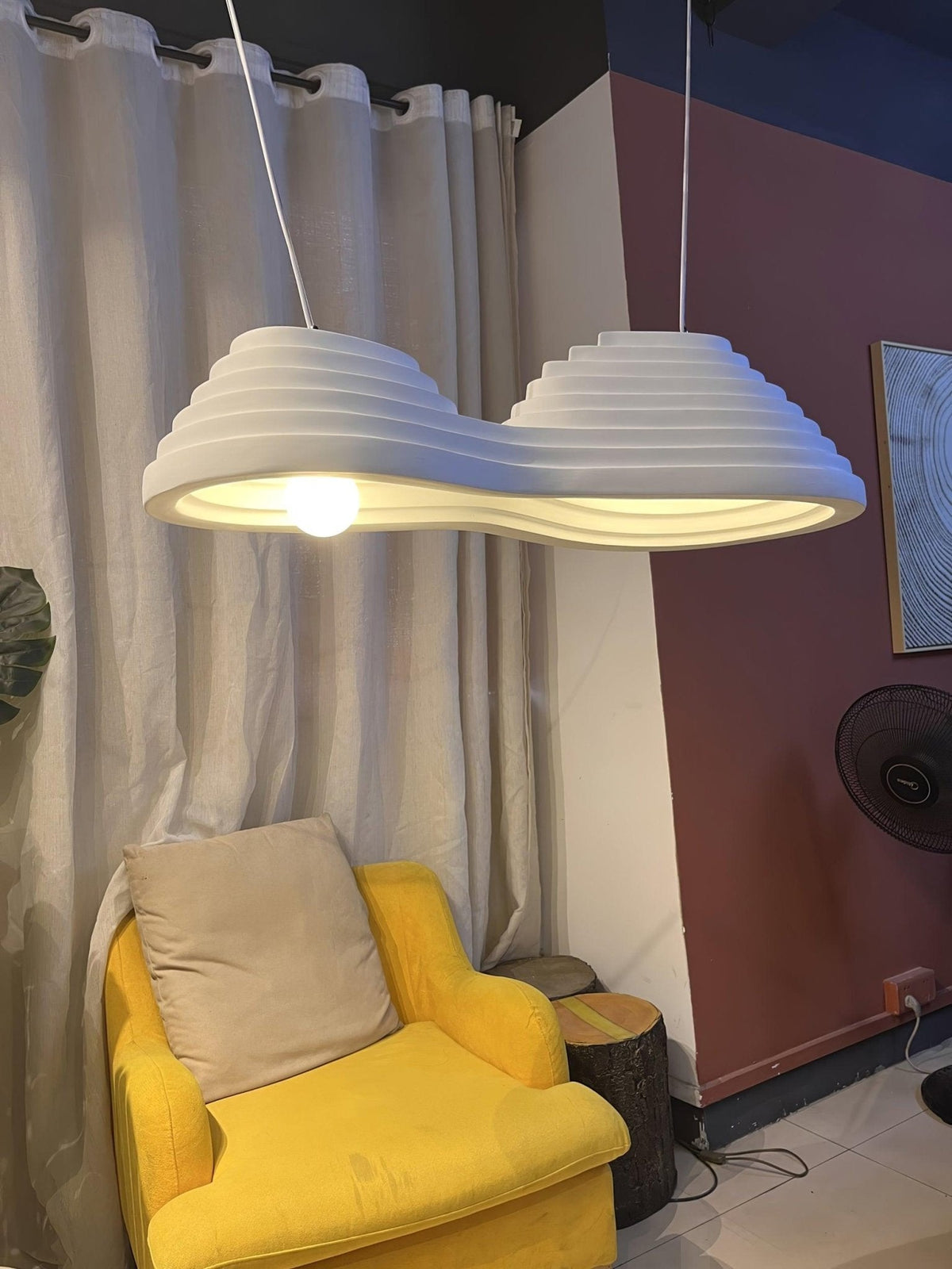 Ripple Lustre Suspendu Minimaliste En Résine - Neutralighting