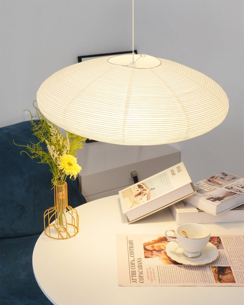 Lustra Suspension en Papier pour Salon - Neutralighting