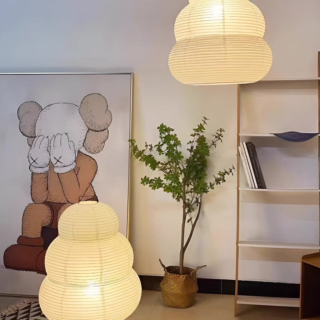 Gemma Modern Paper Pendant Light - Neutralighting