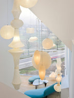 Lustra Suspension Luminaire Papier Washi E pour Salon - Neutralighting