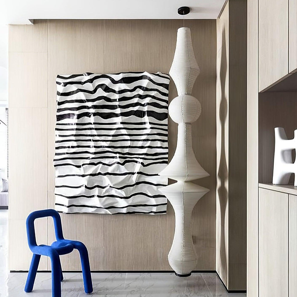Faye Suspension Sculpturale Verticale en Papier - Neutralighting