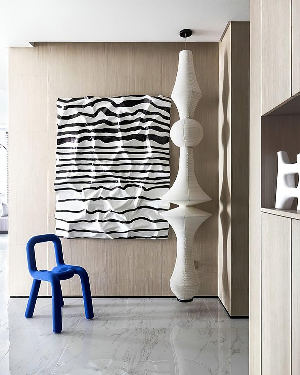 Lustra Suspension Luminaire Papier Washi E pour Salon - Neutralighting