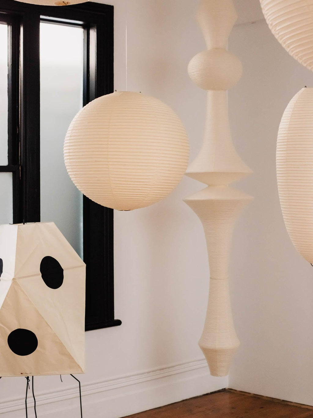 Lustra Suspension Luminaire Papier Washi E pour Salon - Neutralighting