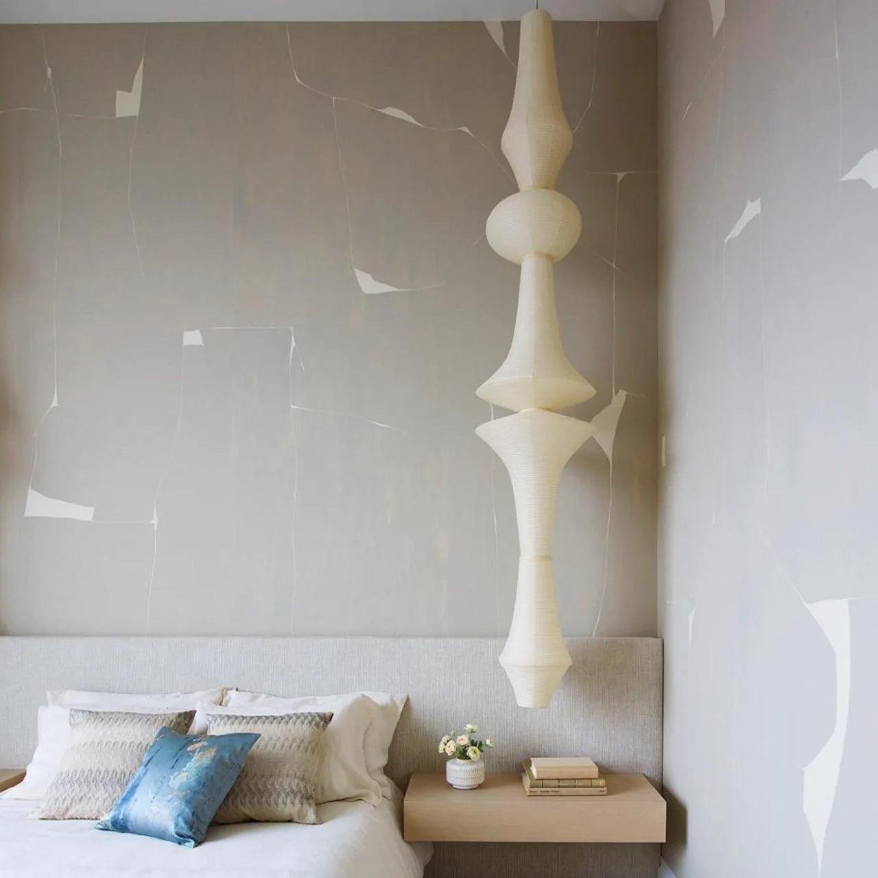 Faye Suspension Sculpturale Verticale en Papier - Neutralighting