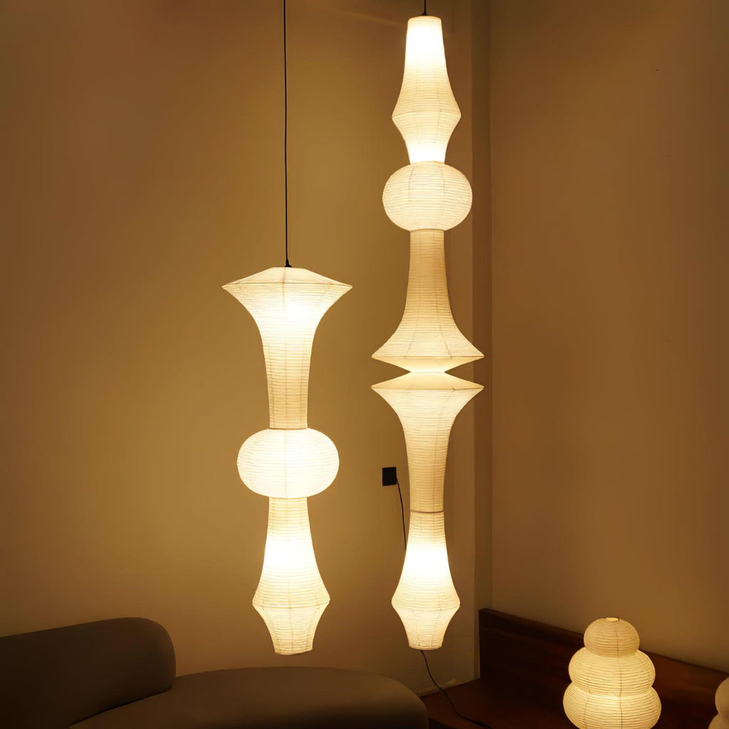 Faye Suspension Sculpturale Verticale en Papier - Neutralighting