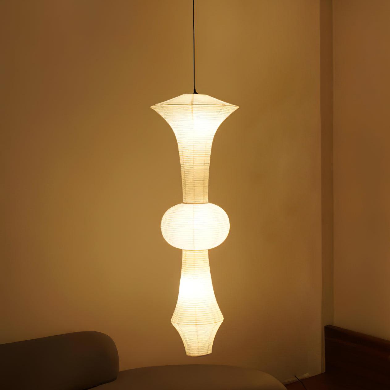 Lustra Suspension Luminaire Papier Washi E pour Salon - Neutralighting