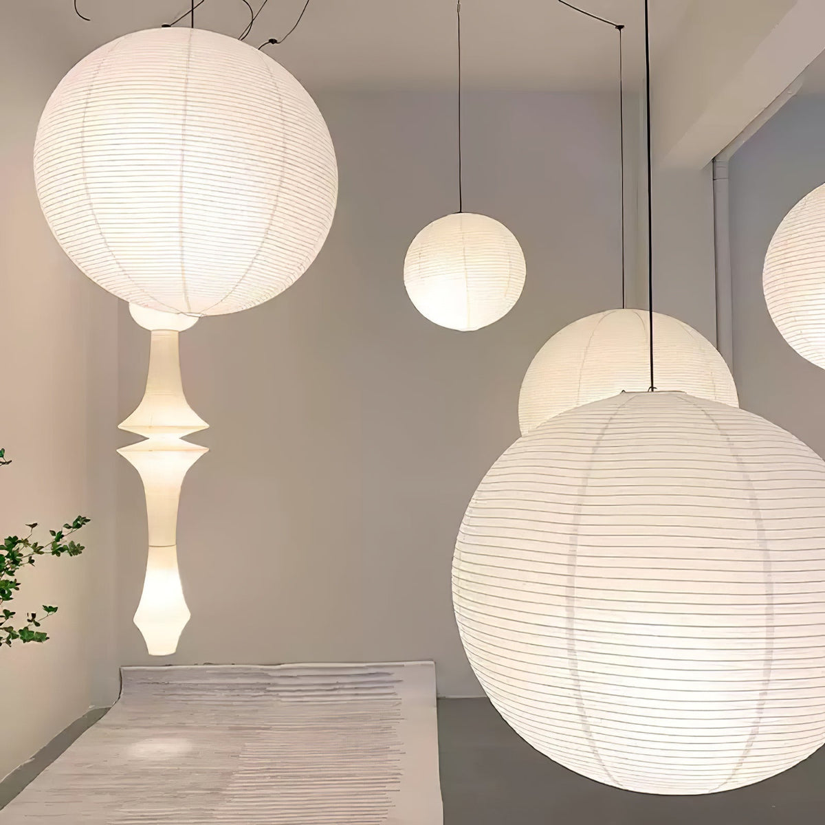 Lustra Suspension Lampe Lanternes en Papier - Neutralighting