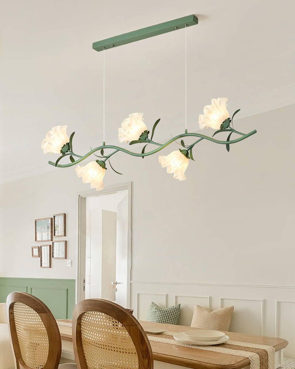 Lustra Chandelier en Verre Floral - Neutralighting