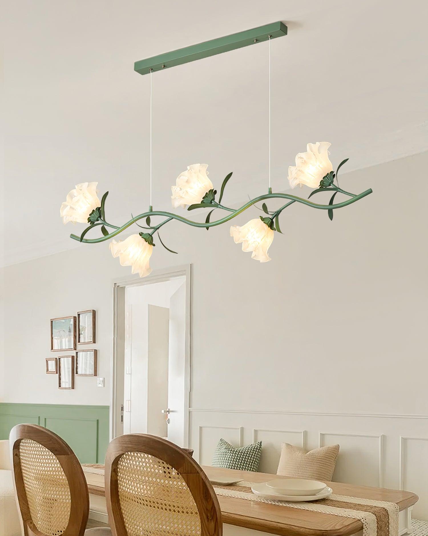 Lustra Chandelier en Verre Floral - Neutralighting