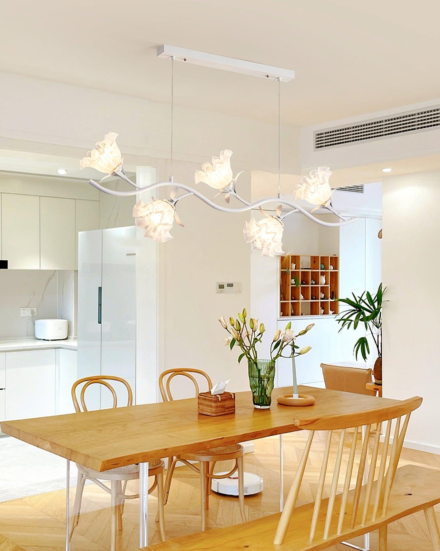Lustra Chandelier en Verre Floral - Neutralighting