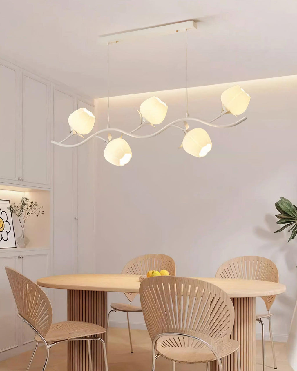 Lustra Chandelier en Verre Floral - Neutralighting