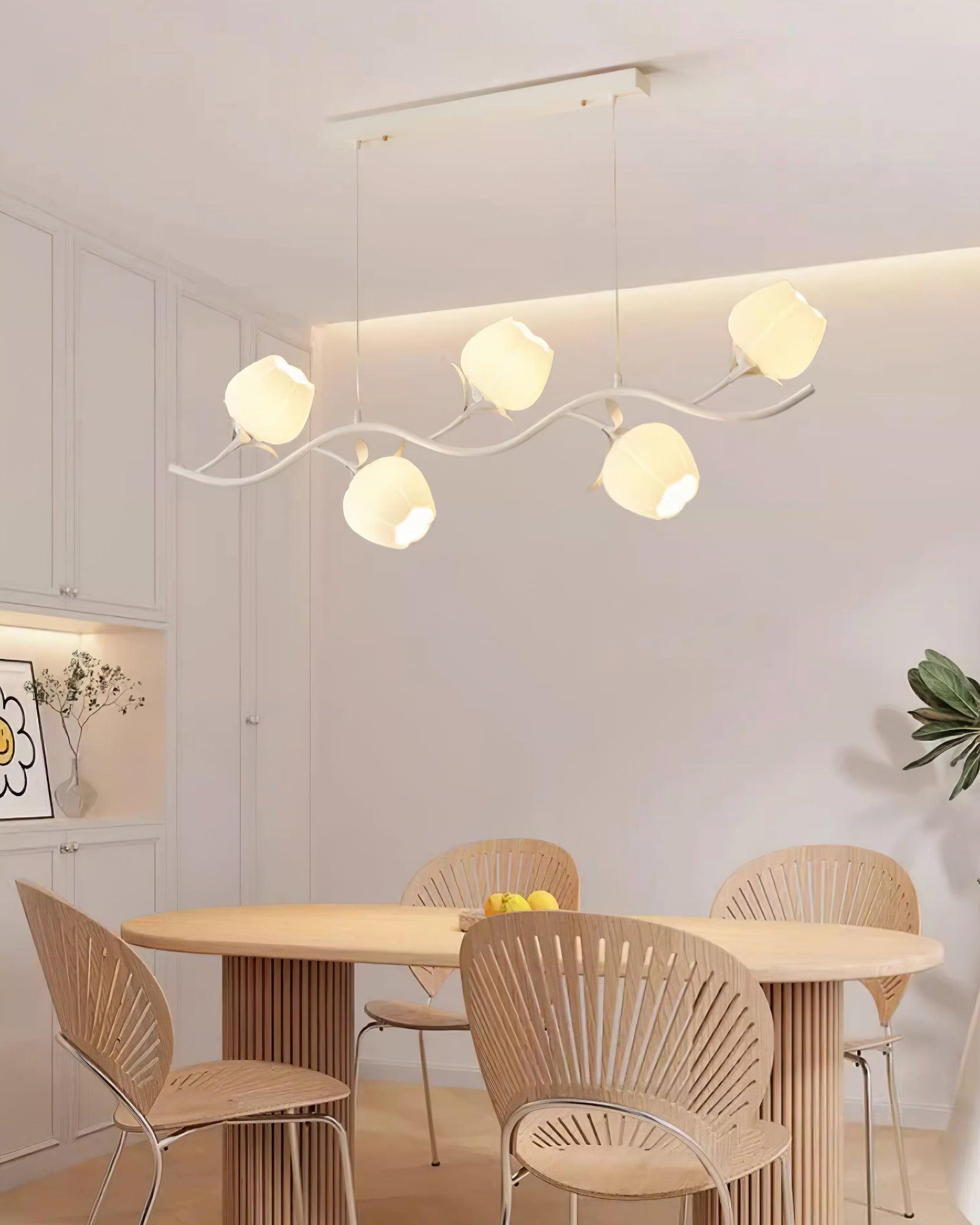 Lustra Chandelier en Verre Floral - Neutralighting