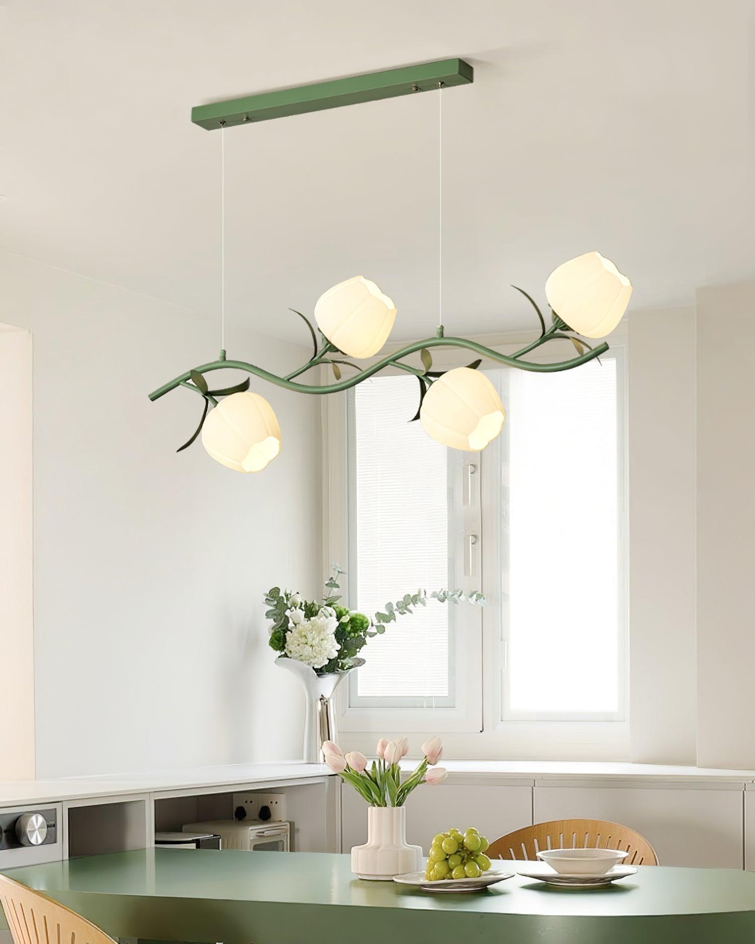 Lustra Chandelier en Verre Floral - Neutralighting