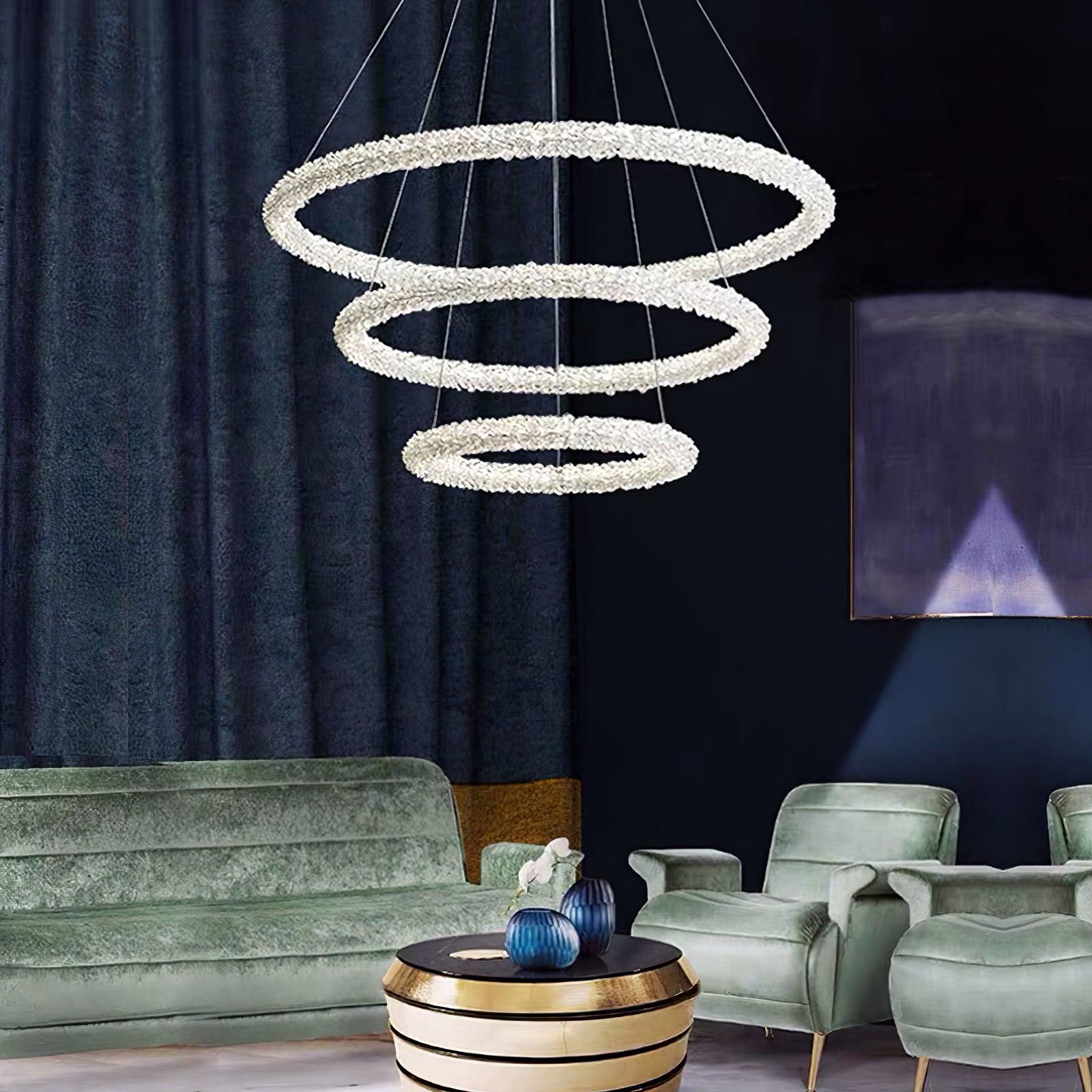 Lustra Chandelier Anneau en Cristal LED - Neutralighting