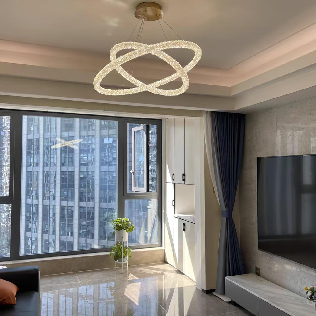 Lustra Chandelier Anneau en Cristal LED - Neutralighting