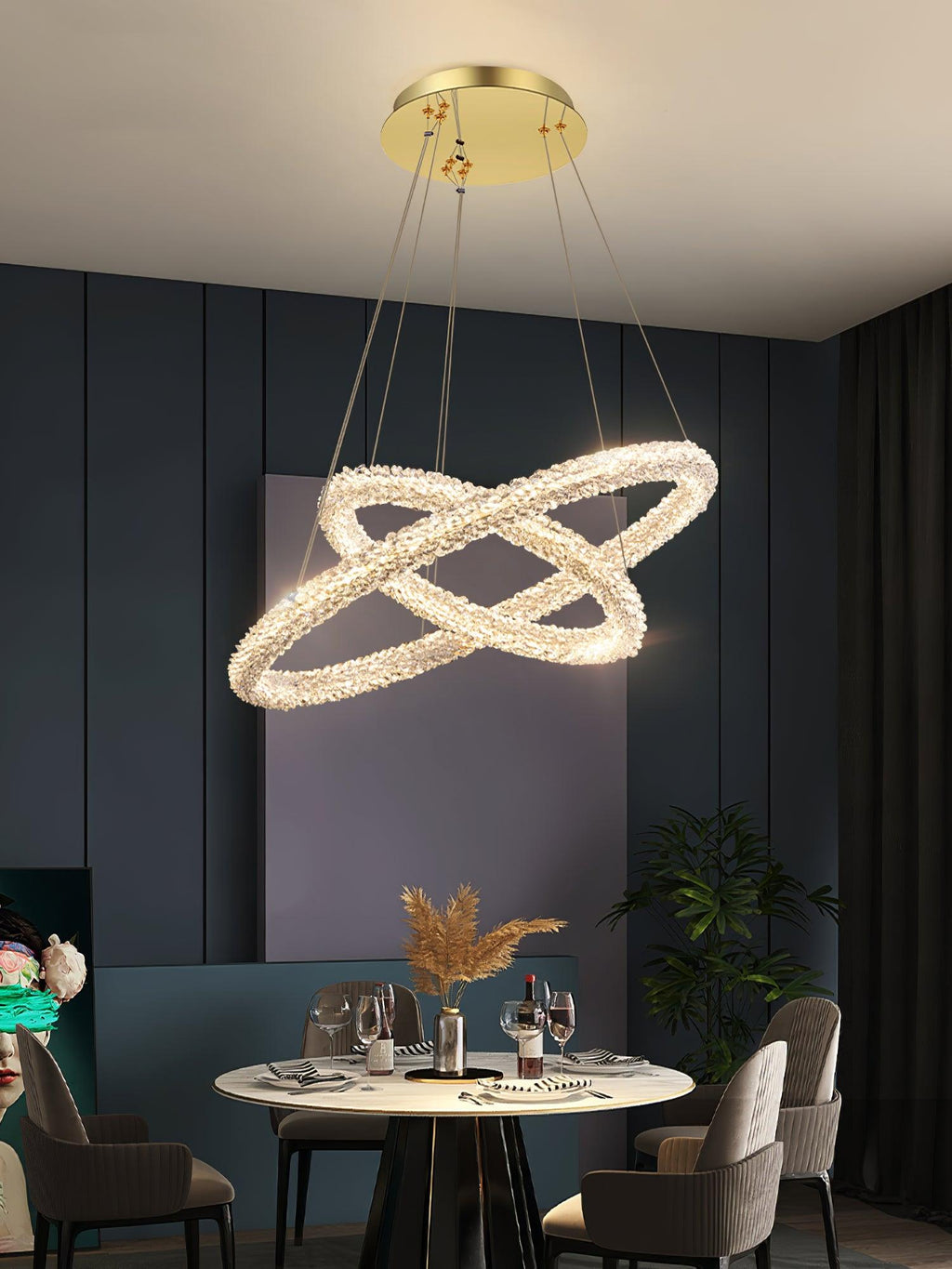 Lustra Chandelier Anneau en Cristal LED - Neutralighting