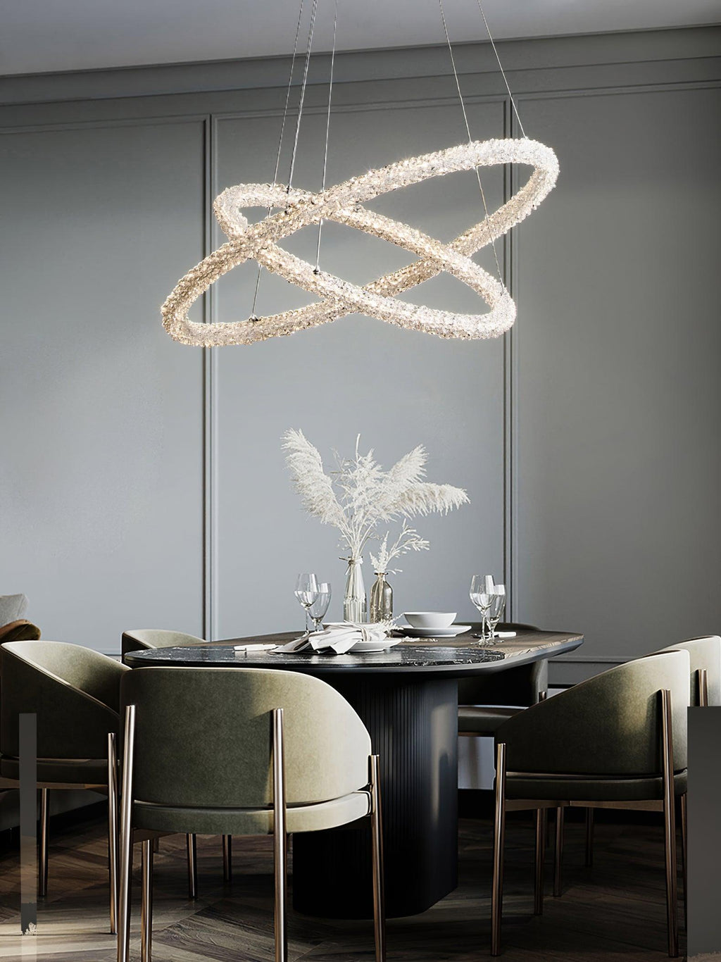 Lustra Chandelier Anneau en Cristal LED - Neutralighting
