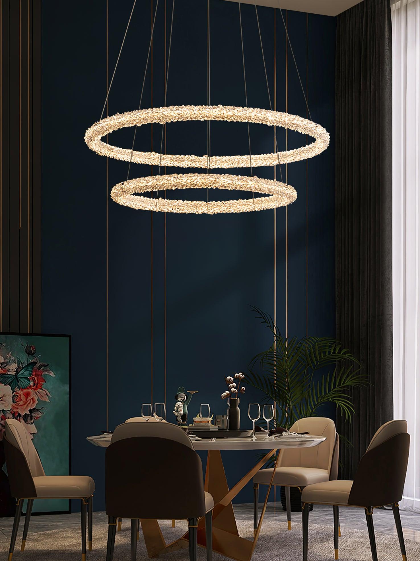 Lustra Chandelier Anneau en Cristal LED - Neutralighting