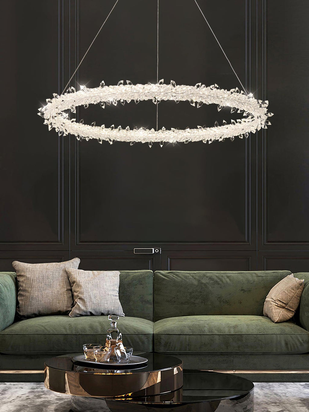 Lustra Chandelier Anneau en Cristal LED - Neutralighting