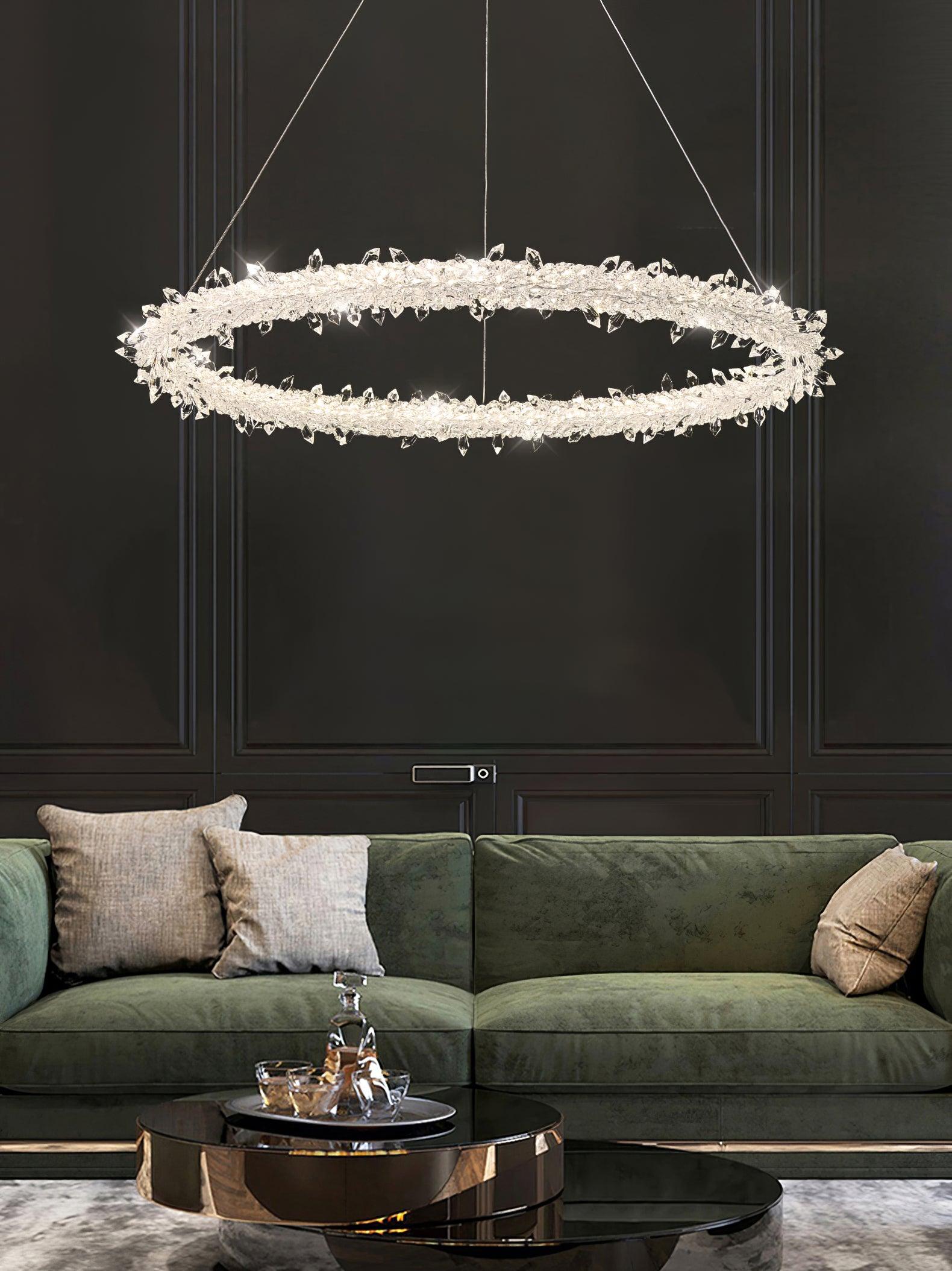 Lustra Chandelier Anneau en Cristal LED - Neutralighting