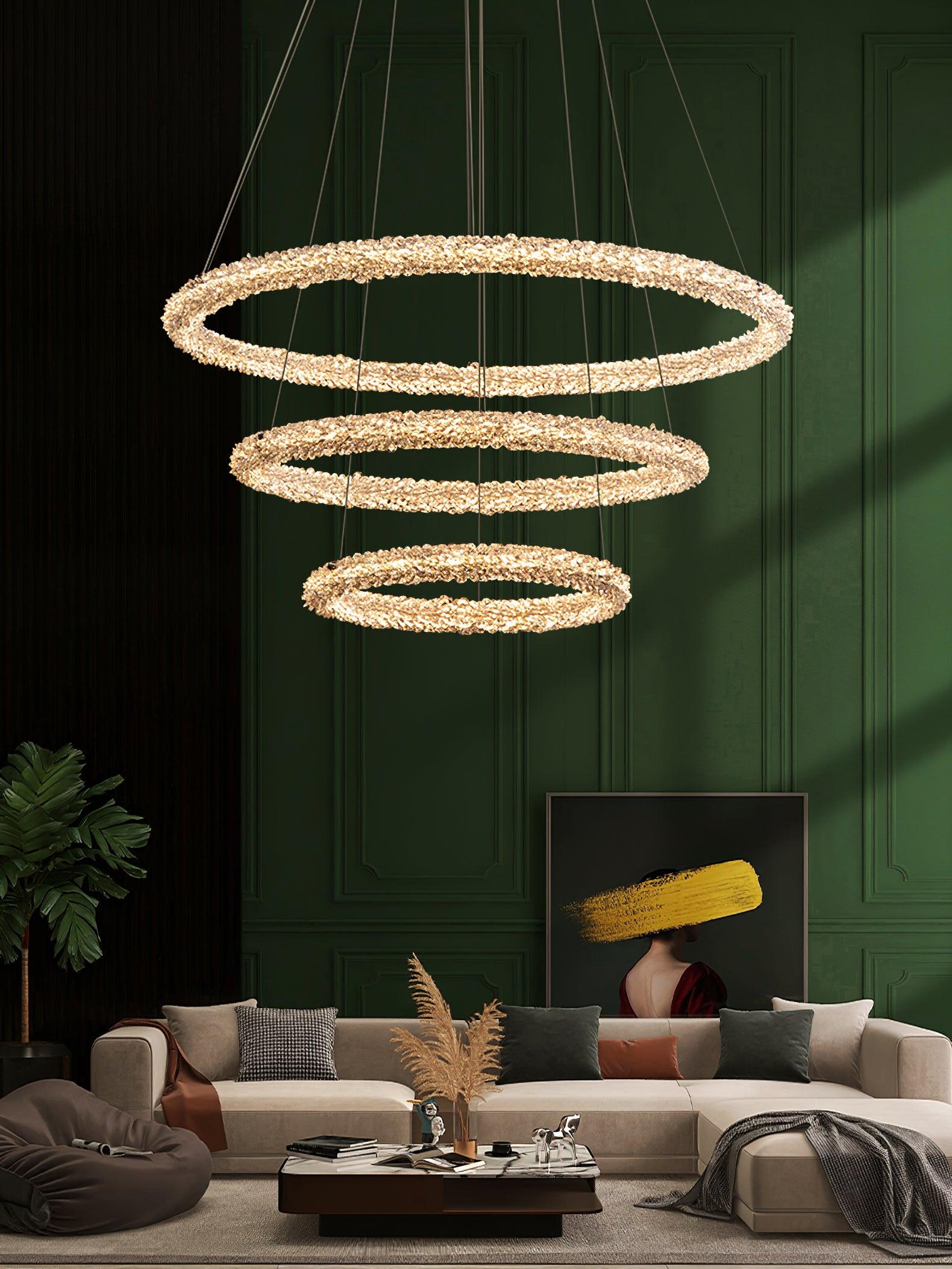 Lustra Chandelier Anneau en Cristal LED - Neutralighting