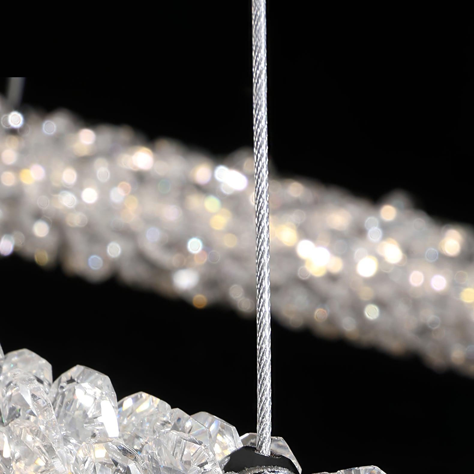 Lustra Chandelier Anneau en Cristal LED - Neutralighting