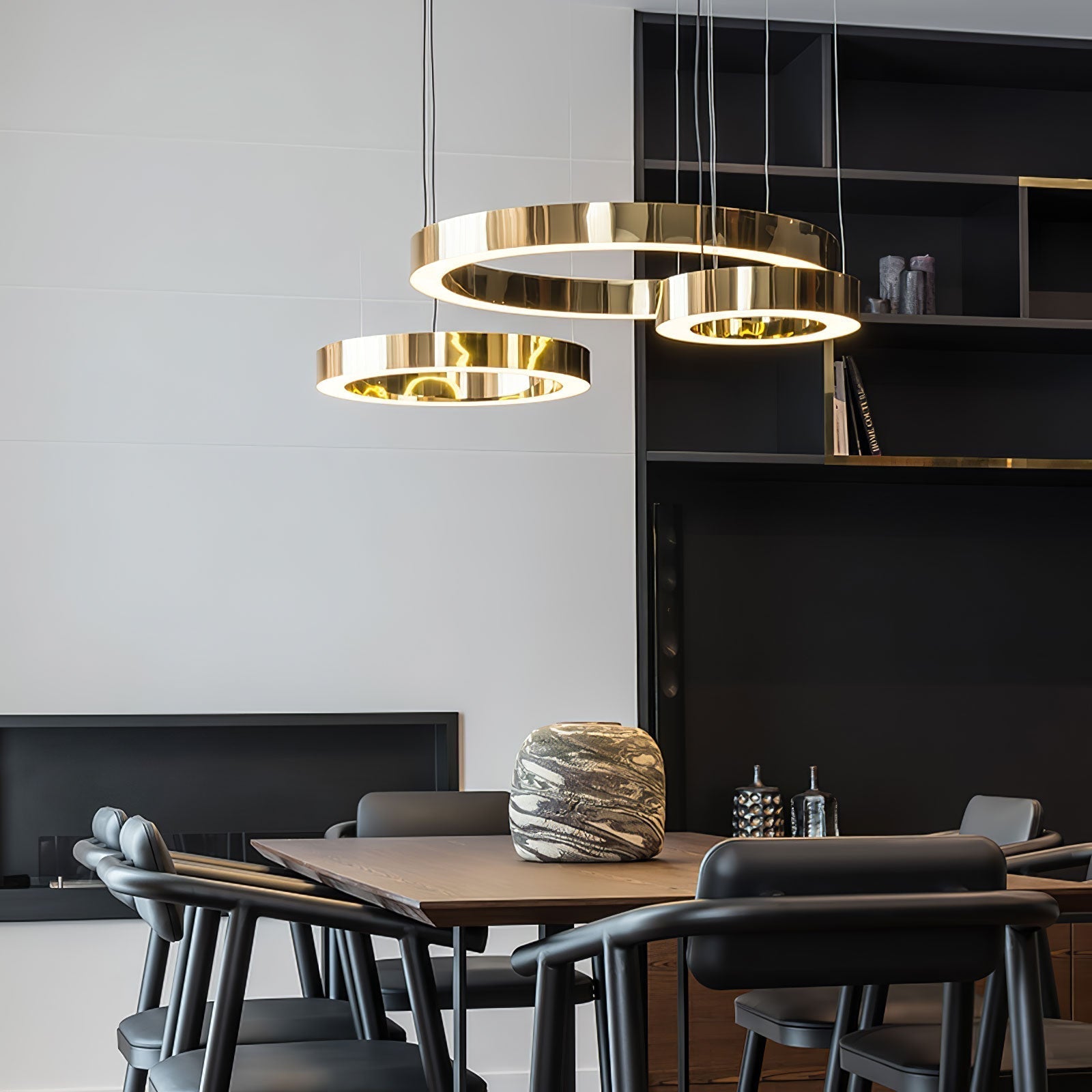 Lustra Lampe Pendante Dorée Moderne - Neutralighting