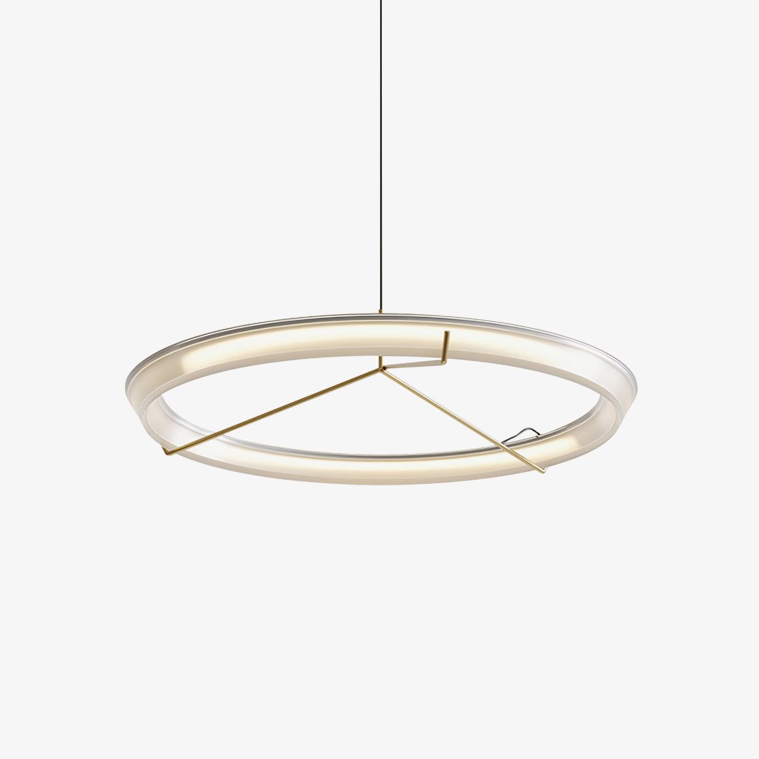 Lustra Lustre Moderne Acier Inoxydable Anneau - Neutralighting