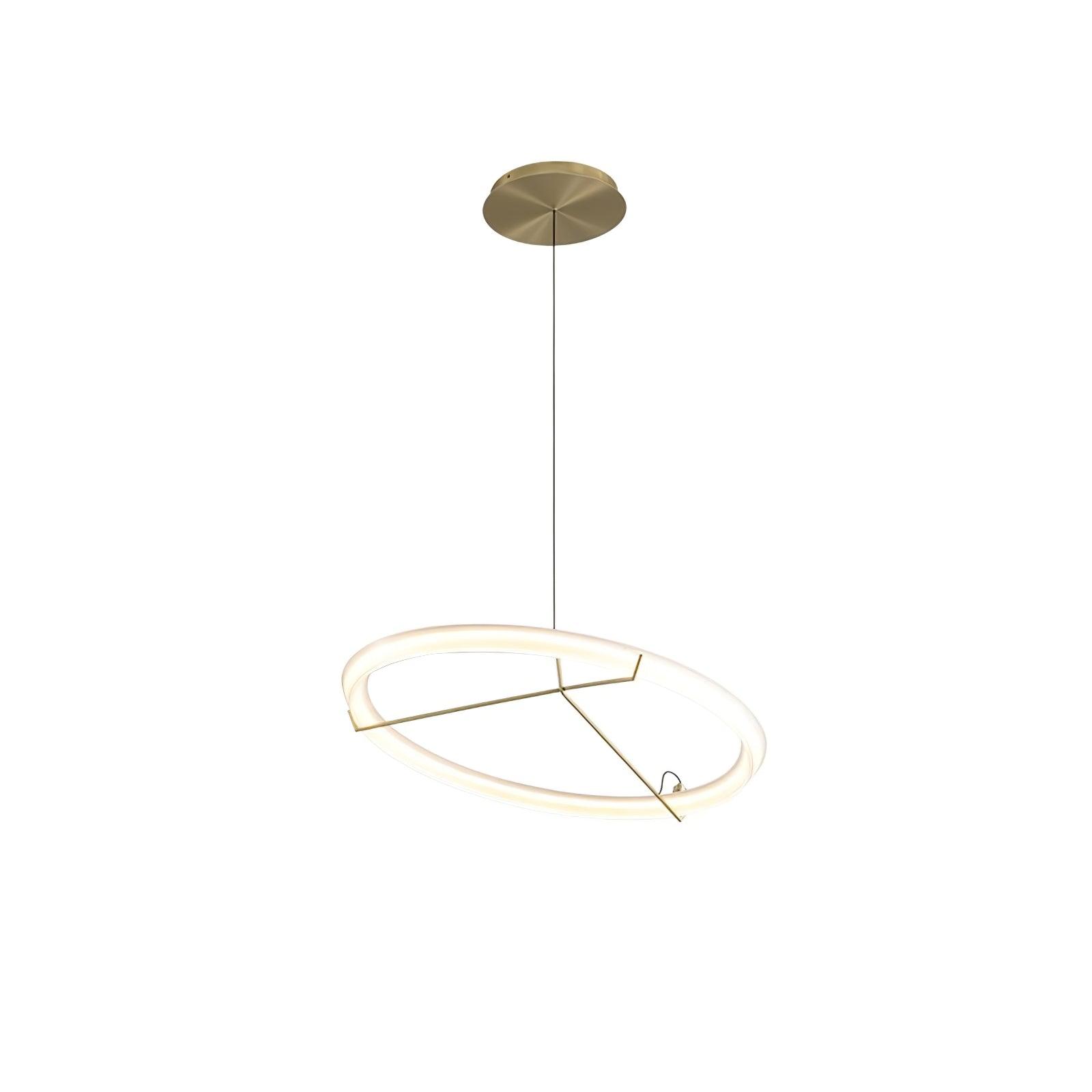 Lustra Lustre Moderne Acier Inoxydable Anneau - Neutralighting