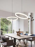 Lustra Lustre Moderne Acier Inoxydable Anneau - Neutralighting