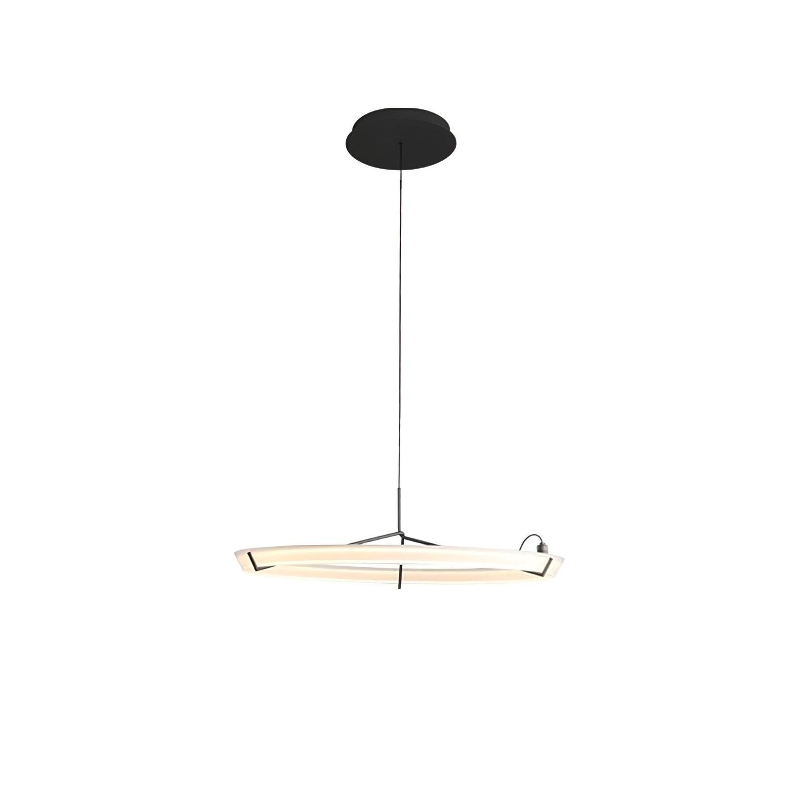 Lustra Lustre Moderne Acier Inoxydable Anneau - Neutralighting