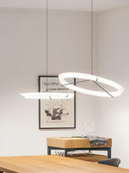 Lustra Lustre Moderne Acier Inoxydable Anneau - Neutralighting